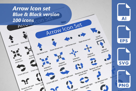 Arrow Icon Set Graphics for Modern Branding