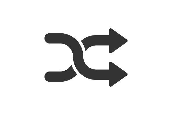 Arrows Shuffle Icon Graphics for Crafters