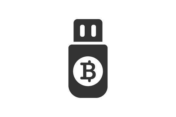 Bitcoin Storage Icon Graphics