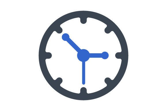 Clock Time Icon for Modern Branding