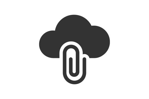 Cloud Attachment Icon Graphics