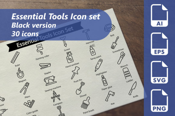 Essential Tools Line Graphics