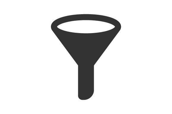 Filter Funnel Icon Graphics for Digital Sellers
