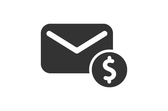 Financial Mail Icon Graphics