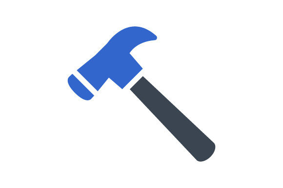 Hammer Icon for Modern Branding