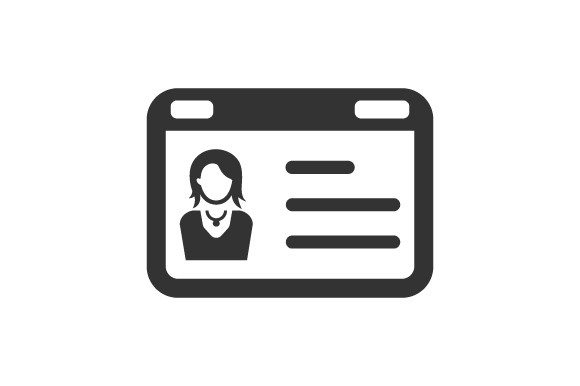 Identity Card Icon: A Graphic Asset for Local Branding