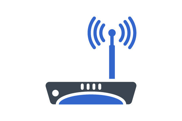 Internet WiFi Icon: A Modern Graphic Asset for Creative Projects