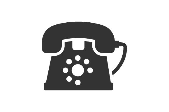 Land Phone Icon Enhances Digital Publishing