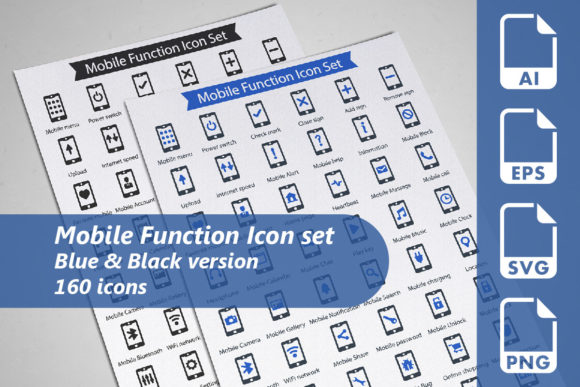 Mobile Function Icon Set