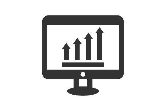 Online Analysis Icon: A Graphic Asset for Modern Branding