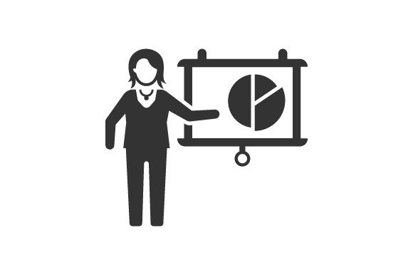 Pie Chart Presentation Icon Graphics