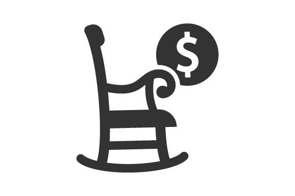 Retirement Plan Icon: A Graphic Asset for Modern Branding