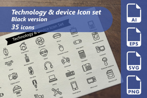 Technology Device Line Icons for Modern Branding