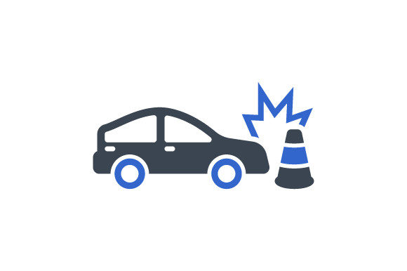 Traffic Cone Crash Icon
