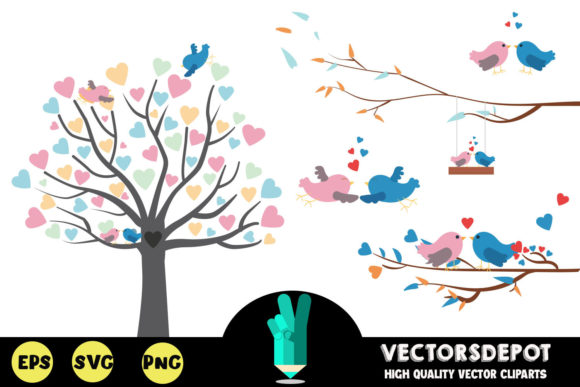 Tree of Love Graphics for Branding and Marketing