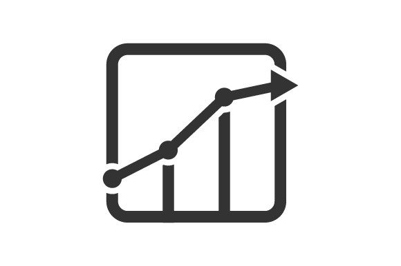 Upward Graph Icon: A Graphic Asset for Modern Branding