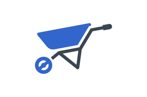 Wheelbarrow Cart Icon